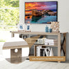 3-Tier TV Stand for TVs up to 55" Industrial Console Table Entertainment Center