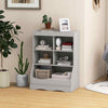 Home Toy Storage Organizer Playroom Bookcase with 5 Cubes-Grey