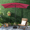 2x3M Outdoor Garden Banana Parasol Sun Shade Patio Hanging Umbrella Cantilever