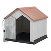 Small- Large Dog House Outdoor Indoor Puppy Shelter Dog Kennel with Air Vents UK