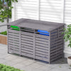 3 Shed Triple Wheelie Bin Storage Wooden Store Cover Garden Rubbish Dustbin