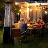 Pyramid Patio Heater, Gas 13kW Commercial Use, with Cover - Black