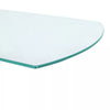 Sofa Side Table With Tempered Glass Top Living Room Furniture Coffee Tea Tables