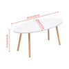 Simple Coffee Table White Sofa Side Table End Table for Living Room Modern