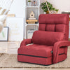 2 IN 1 Folding Lazy Sofa Lounger Floor Gaming Armchair Bed Recliner Adjustable