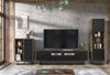 200cm Loft Retro Industrial TV Unit I Vintage Oak Cabinet I Cupboard Sideboard