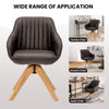 Modern Swivel Accent Chair Set of 2 Ergonomic Armchairs Home Writing Desk Chairs