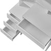 White Dressing Table&Stool Set Makeup Desk Vanity Table Drawers Mirror Dresser