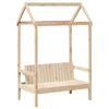 Day Bed and Set with Roof 90x200 Solid Wood Pine U5V0