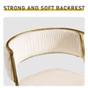 Set of 2 Breakfast Bar Stools Fabric Padded Bar Chairs Seat Kitchen Pub Stool