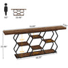 70.9'' Extra Long Console Table w/ Storage,Industrial Narrow Entryway Sofa Table