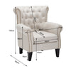 Leisure Single Sofa Armchair Modern Wing Back Chesterfield Button Accent Chair