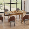 110-150cm Extendable Dining Table Modern Large Kitchen Table up to 8 People Wood
