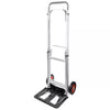 80KG Heavy Duty Folding Hand Sack Trolley Truck Transport Barrow Cart 2 Wheels