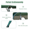 3-Person Garden Swing Chair Metal Hammock Cushioned Seat Lounger W/ Canopy