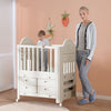 Eco-friendly PP Newborn Cot Bed Baby Bedside Bassinet Crib Infant Storage Drawer
