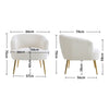 Modern Accent Chair Teddy Fleece Upholstered Leisure Armchair Single Sofa Chair