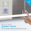 LED Bathroom Mirror Light Illuminated With Demister/ Touch Sensor/ Shaver socket