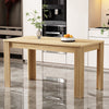 4 Seater Dining Table Wood Rectangle Modern Kitchen Dining Room Furniture, Oak