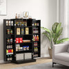 kitchen Pantry Cabinet 120cm Food Pantry Cabinet with Doors & Adjustable Shelves