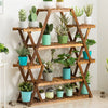 Large Wood Plant Stands Garden Shelves Flower Display Rack Indoor Outdoor