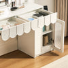 Dressing Table With LED Clound Mirror Makeup Desk Vanity Scalable Cabinet White