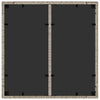 Poly Rattan Garden Table 90x90x75 with Tempered Glass - Grey, H6C5