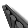 Vertical Radiator 1600 x 360 mm Grey Single Oval Column Central Heating Tall Rad