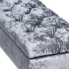 Ottoman Storage Box Trunk Chest Bedding Blanket Large Velvet Bench Pouffe Seat
