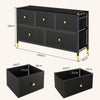 5-Drawer Dresser Tower Fabric Modern Dresser Chest of Drawers Storage Organizer