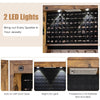 Wall-mounted Jewelry Storage Cabinet Door Hanging Jewelry Armoire w/ Full Mirror