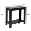 FATIVO Small Wood Side End Table Slim Coffee Table Modern Occasional Furniture