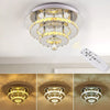 20-100cm Flush Mount Modern Square Ceiling Chandelier Crystal Light Lamp Pendant