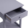 Corner Bedside Table Nightstand Coffee Tea Side End Lamp Desk Shelf Home Storage