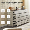 Large Double Dresser with 8 Drawers Bedroom Storage Sleek & Spacious Design