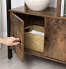 Large Industrial Bookcase Vintage Storage Unit Rustic Metal Cabinet Tall Display