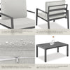 Garden Furniture Table and Chairs Sofa Set Outdoor Patio Aluminium Lounge Sets