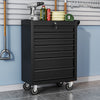 Steel Storage Cabinet Garage Storage Unit on Wheels Lockable Cupboard Tool Box