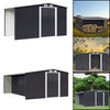 Galvanised Steel Garden Shed Outdoor Yard Tools Firewood Log Storage Organiser
