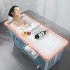 Folding Portable Bathtub Adult Kids Spa Sauna Tub Soaking Barrel Baby Swimming