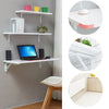 Folding Wall Table Drop Leaf Writing Laptop Desk Foldable Floating Storage Shelf