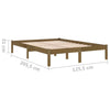 Bed Frame Honey Brown Solid Wood Pine 120x200 T0G3