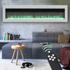 LED Fireplace Media Wall Fire Wall Mounted / Standing Electric Heater 40-100in