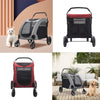 Folding Pet Stroller Dog Cat Puppy Cart Wagon 4 Wheels Pushchair Buggy Walking