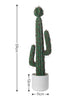 Artificial Cactus Succulent Plant Realistic Potted Tree AntiUV Home Office Decor