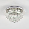 20-100cm Flush Mount Modern Square Ceiling Chandelier Crystal Light Lamp Pendant