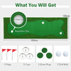 10 x 3.3 FT Golf Putting Mat Green Indoor Outdoor Golf Practice Mat w/3 Holes