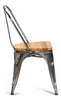 Style Industrial Metal Dining Chairs Vintage Retro Kitchen Cafe Stacking