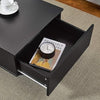 Wooden Coffee Table with Storage Drawer and Shelf Wood Sofa Side End Table