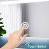 Bathroom Mirror with Shaver Socket Demister LED Illuminated Lights Touch Control